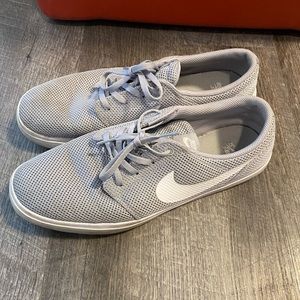 Nike gray athletic shoes